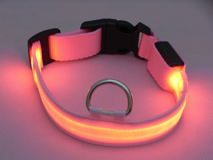 LED dog luminous collar, night-luminous pet collar strap, can be sent in one piece. Wire mesh collar strap, insulating sheet pic 28