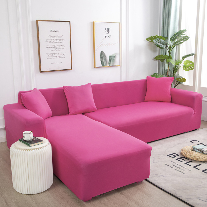 Two-seater and three-seater set sofa, fully covered with fabric, sofa cover, sofa cushion, full cover, universal leather, solid color sand release pic 17