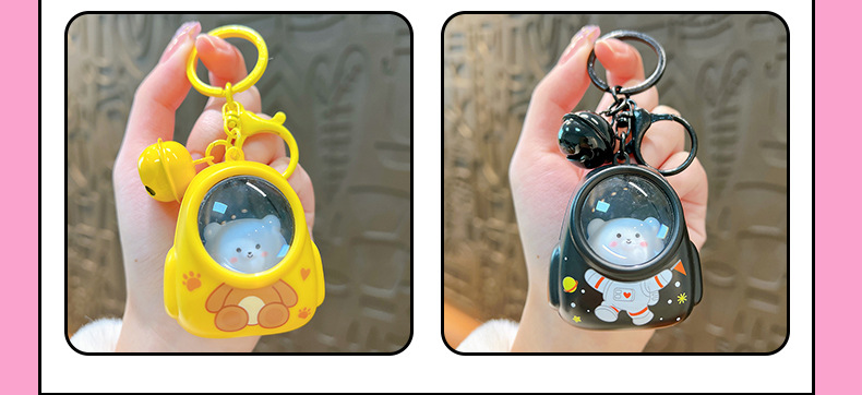 Cute little bear schoolbags, night lights, keychains, popular atmosphere lights, key chains, bags, pendants, claw machines, gift wholesale pic 9