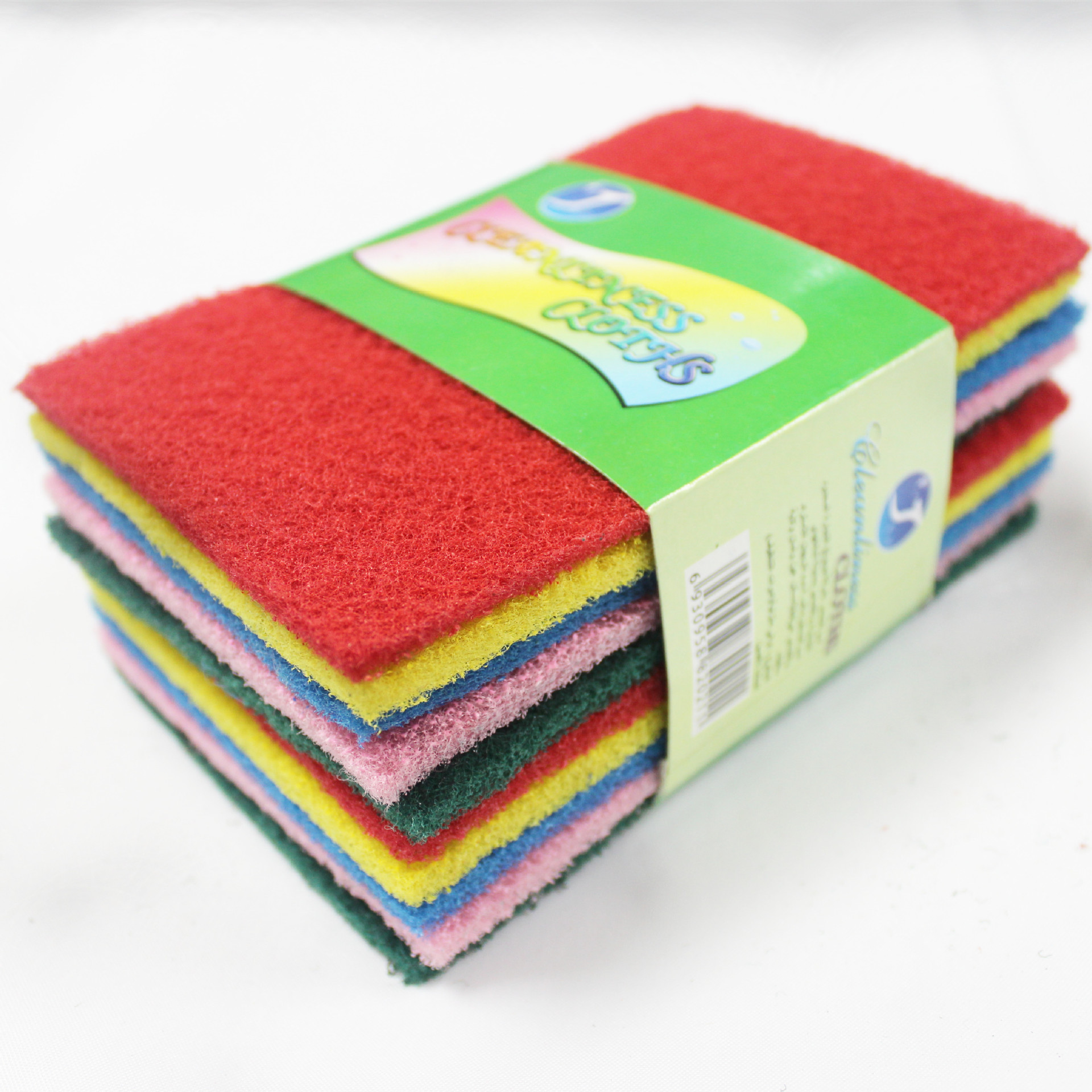 Yijie Baili colored sponge Scouring Pad 10-piece set, Jingbai Li dishwashing Agent Companion, highly efficient kitchen grease removal and cleaning cloth pic 12