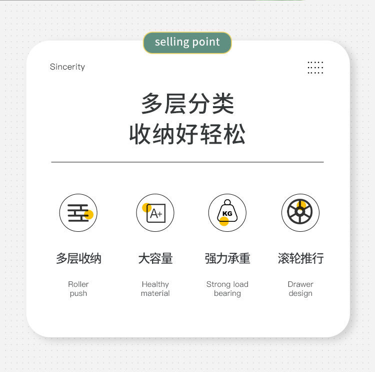 Kitchen and bathroom trolleys, storage racks, drawers, floor-standing mobile bathrooms, multi-level bedrooms, bedside storage racks pic 5