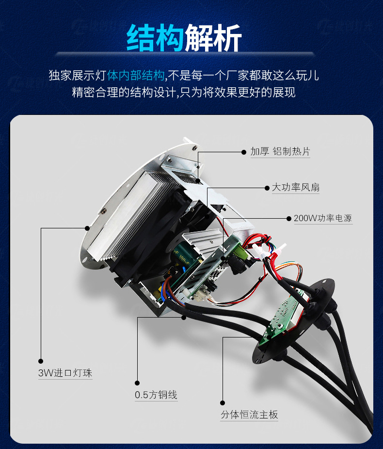 54颗3w帕灯全彩led染色灯婚庆舞蹈室七彩补光氛围灯酒吧舞台灯光详情22