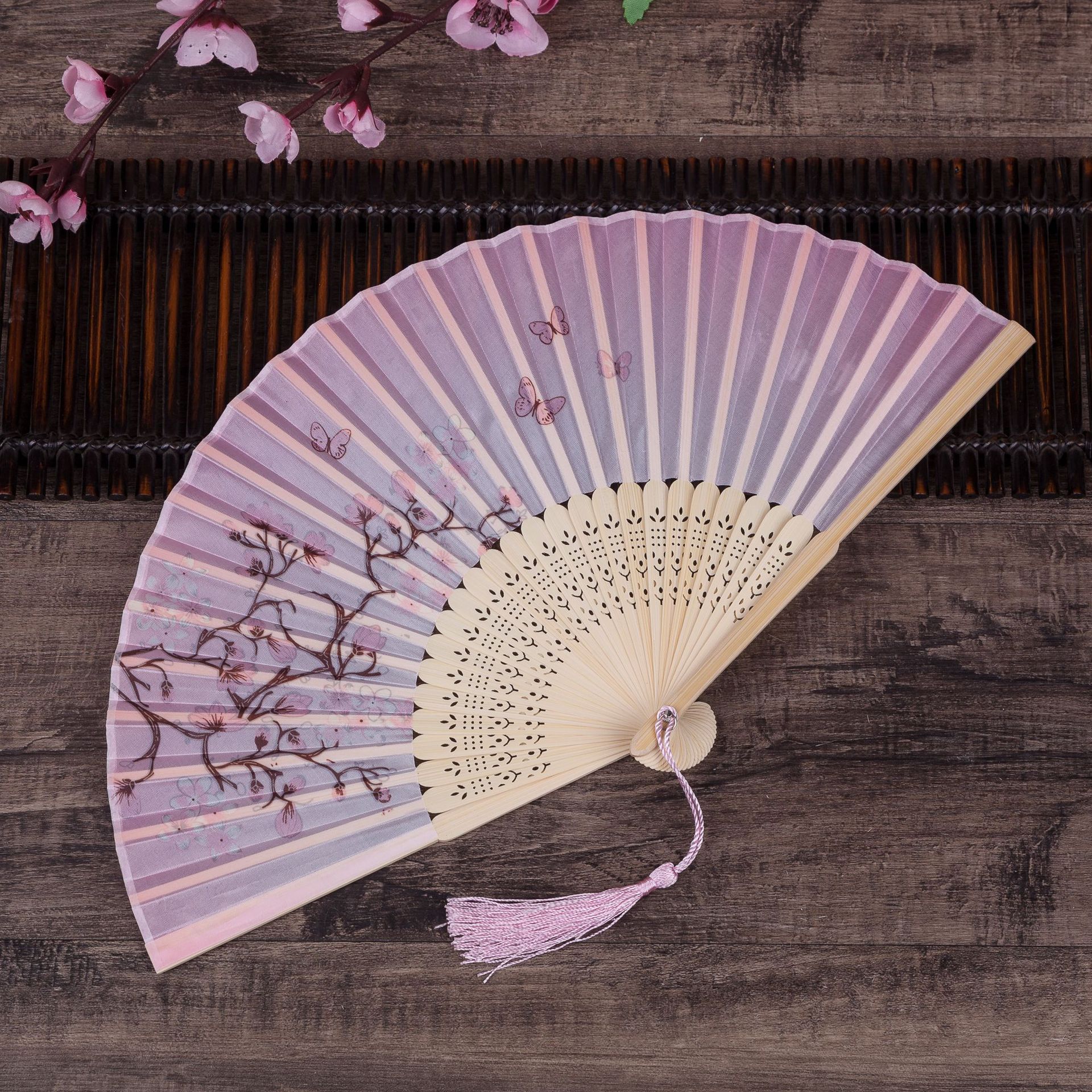 扇子折扇中国风舞蹈扇女夏季折叠扇古装日式小复古布古典古风折扇详情26