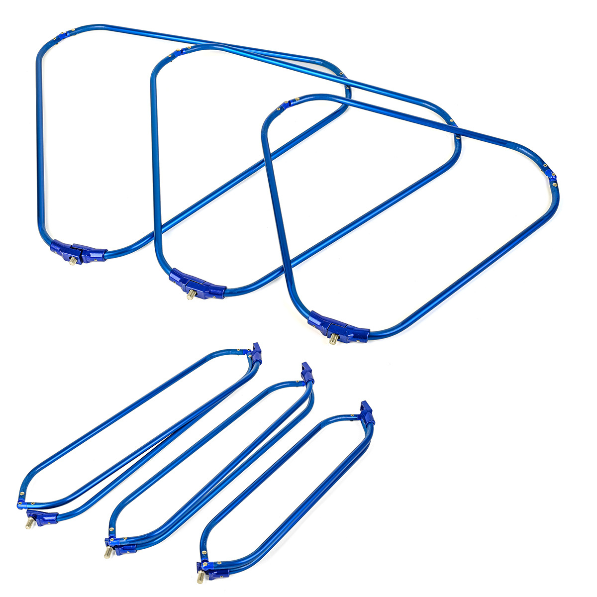 28175 LEO/ Leou [Aluminum Alloy Folding Net Ring] Circular triangular Fishing net ring pic 5