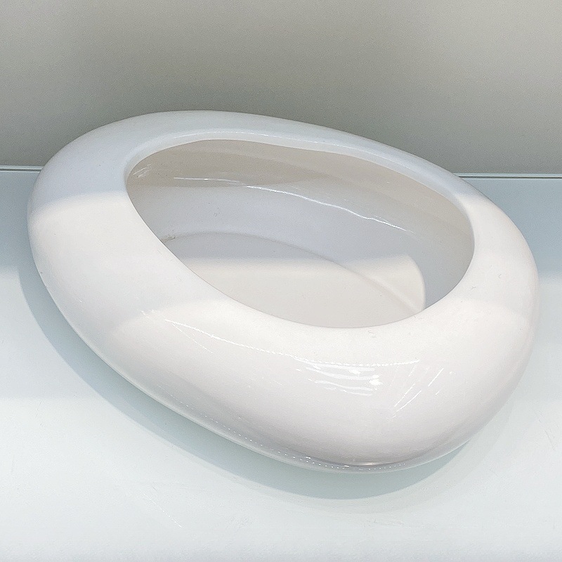 蝴蝶兰花盆盆景专用艺术纯白圆形椭圆形大花盆家具装饰盆栽花盆容器花瓶摆设摆件金堡花瓶详情8