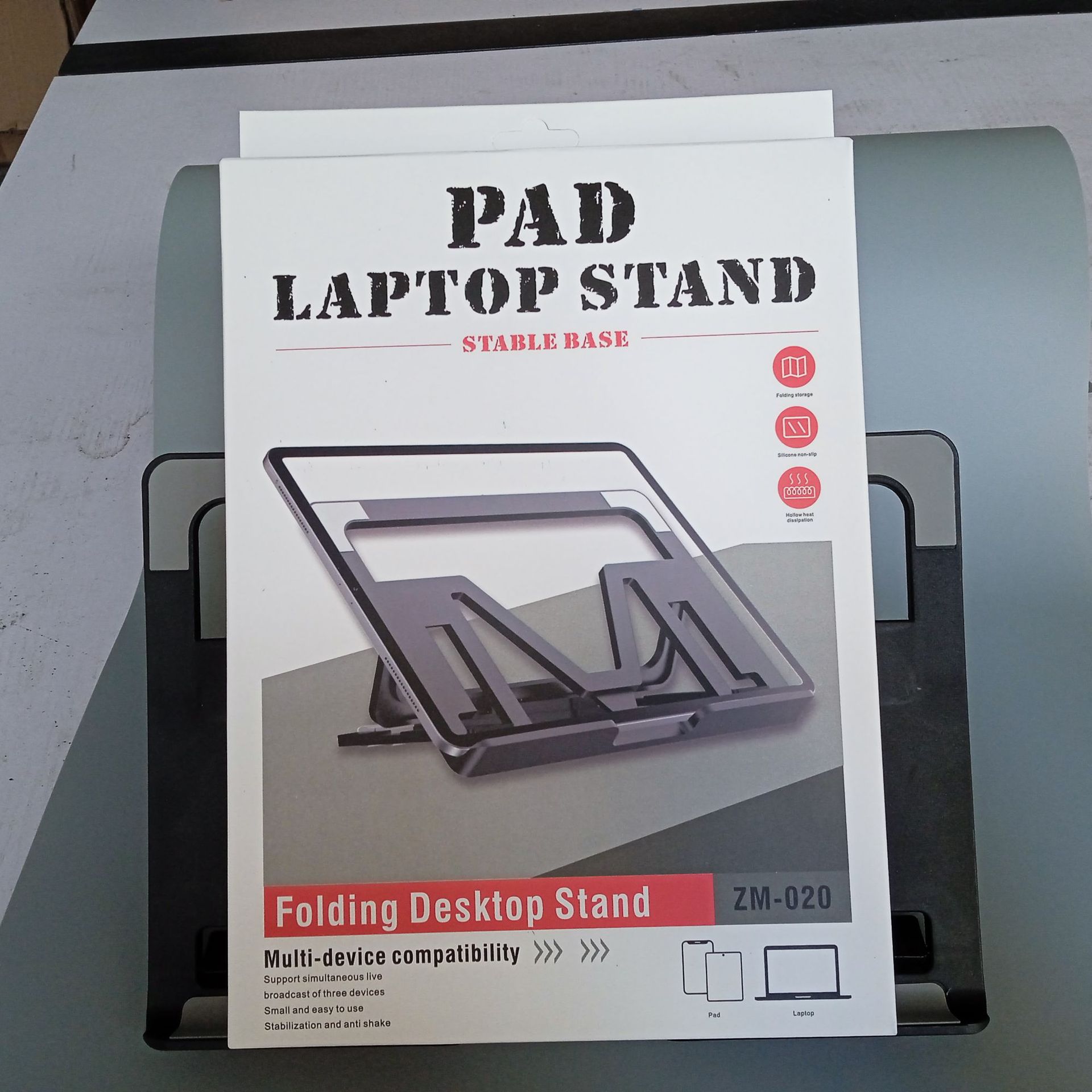 适用笔记本支架 可调节收纳平板支架 笔记本折叠支架 便携式支架详情8