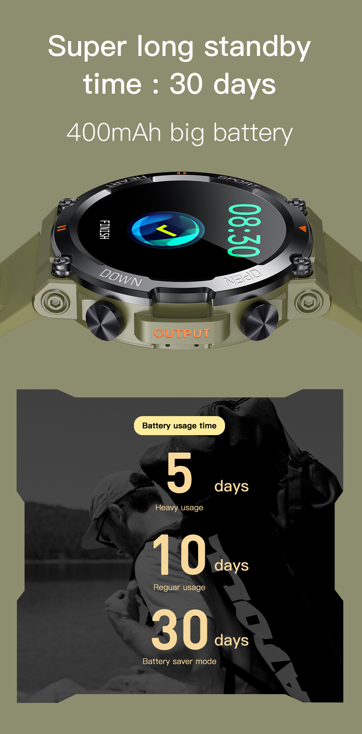 The new K56PRO three-proof communication smartwatch features music, weather, 1.39 inches heart rate, blood pressure and blood oxygen pic 5