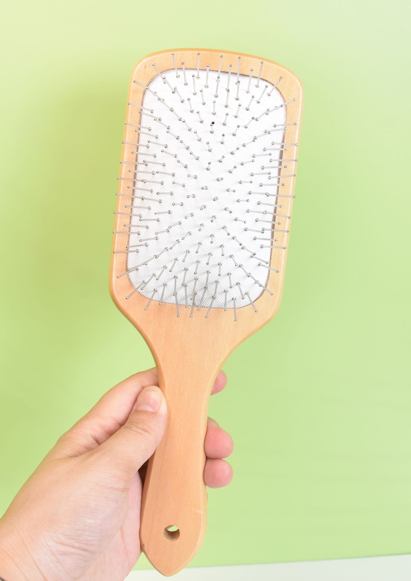 工厂直销禾木气囊梳按摩梳木质梳子木质经络刷按摩气垫梳顺发美发详情7