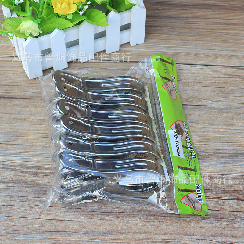 不锈铁被夹子被夹 中号被夹晒被夹子鱼尾夹夹子一元批发详情6