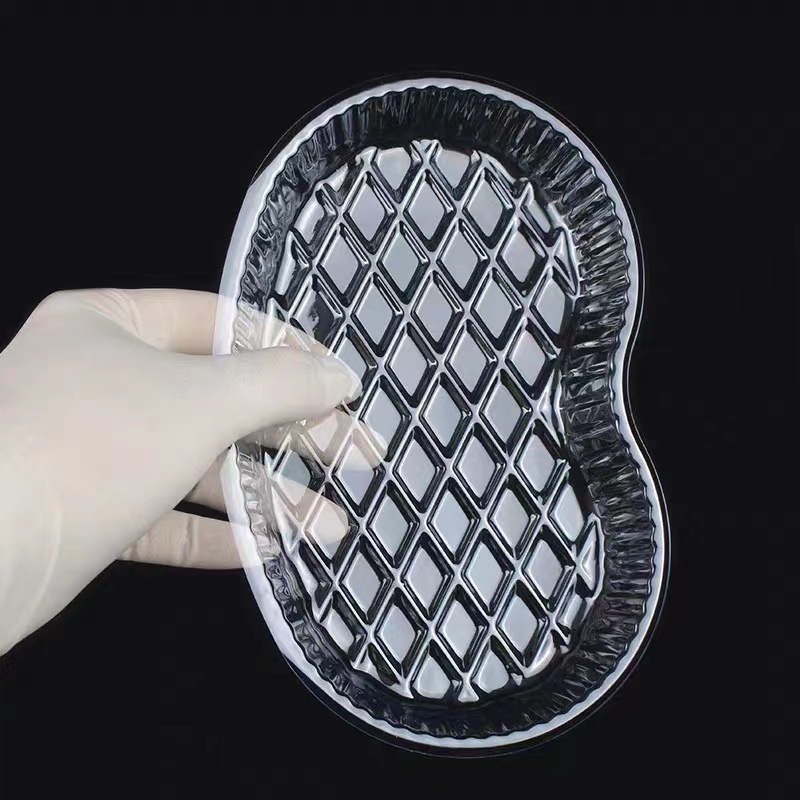 Disposable medicine change box, medicine change bowl, square waist-shaped tray, hospital dental plastic bay tray, waist-shaped spare leather bag tray pic 2