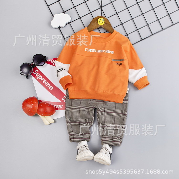 童装圆领套装卫衣