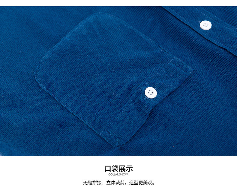 Camisa de pana otoño manga larga plus cotton coat hombre negocios casual top camisa sin escaldor coat hombre al por mayor pic 26