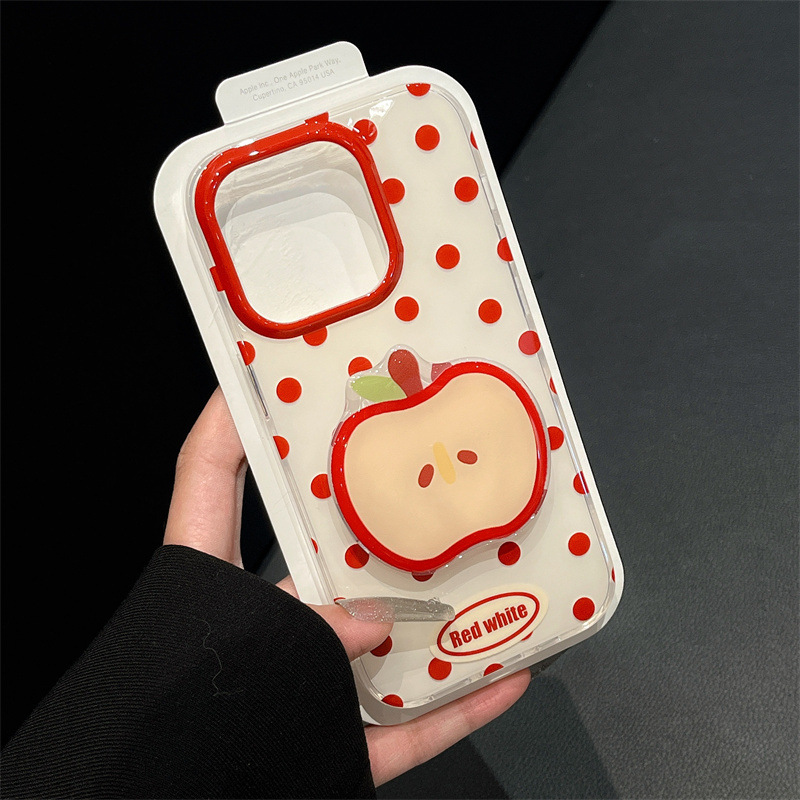 夏日清新波点双层适用iPhone15ProMax苹果14/13/12手机壳新款防摔详情4