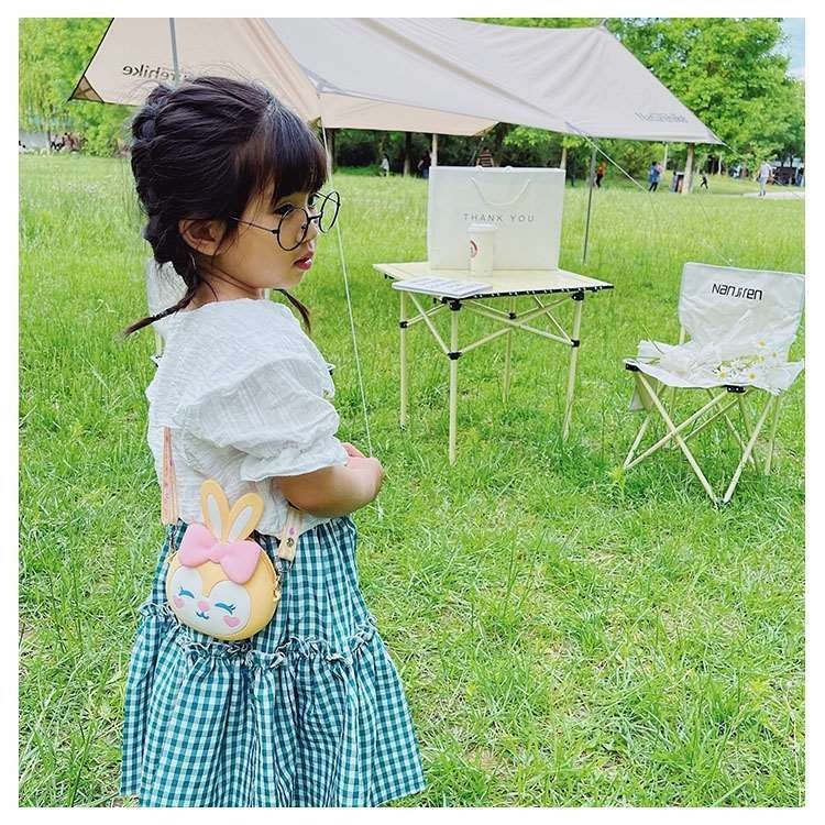 超萌可爱兔子女童包包2022年新款时尚儿童硅胶零钱包潮宝宝斜挎包详情20