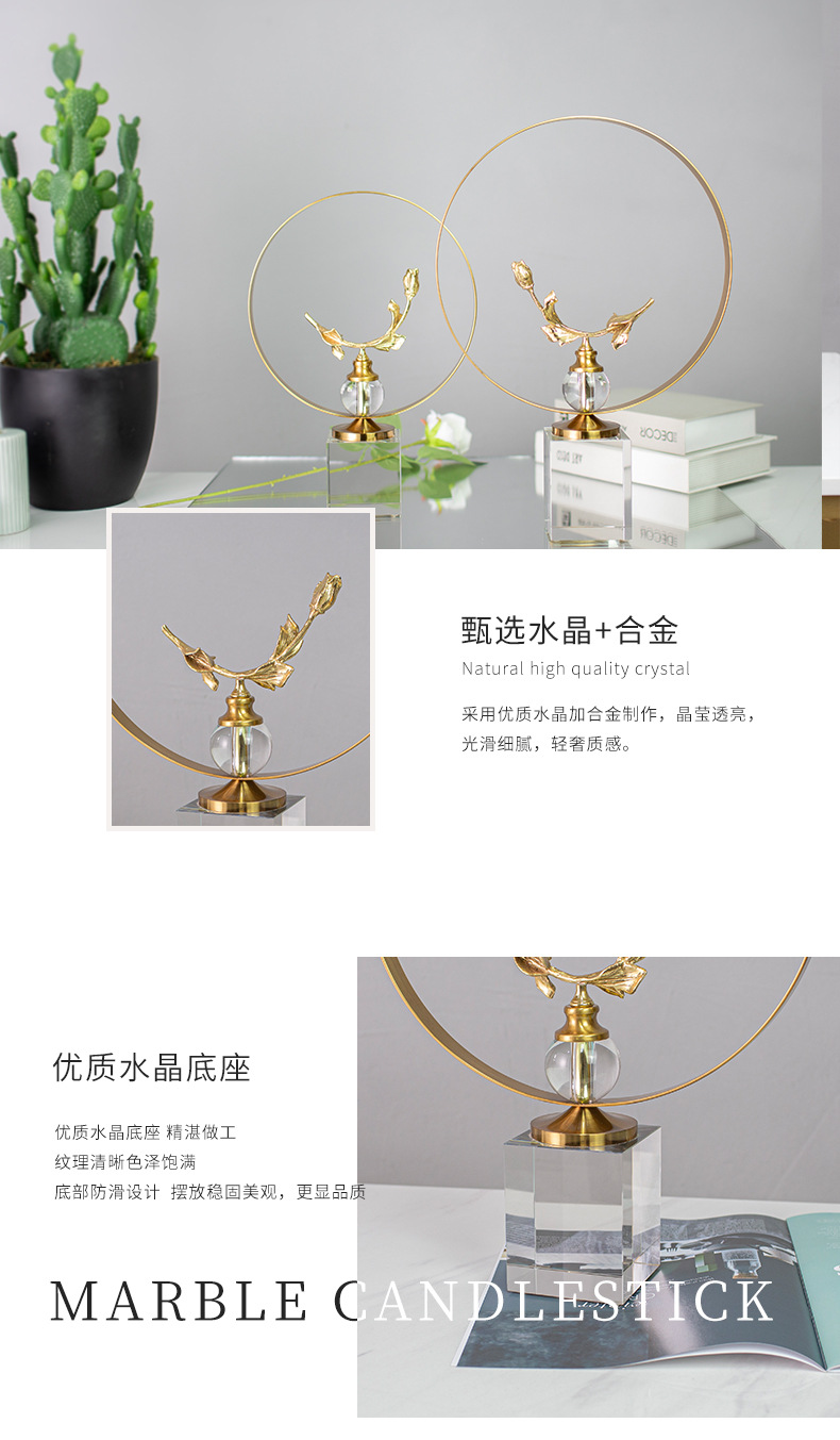 Creative modern and simple home handicrafts, crystal ornaments for living rooms, office desks, artistic decorative arrangements pic 23