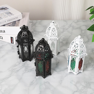 European-style simple vertical glass candlesticks in stock, romantic dining table, candlestick base, creative home decoration, home use pic 7