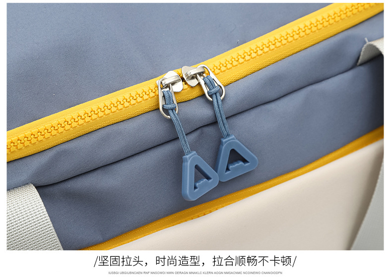 跨境新款旅行包时尚撞色大容量单肩斜挎旅行包出差行李包厂家批发详情33