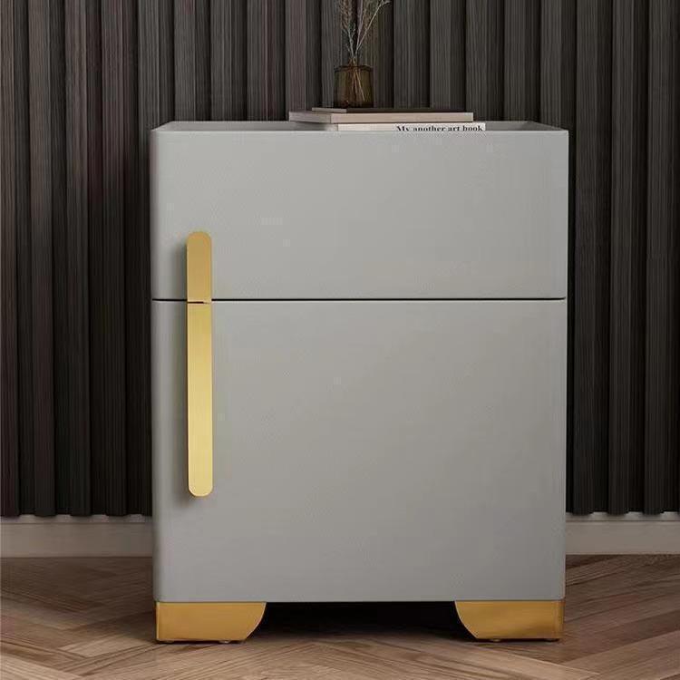 Light luxury smart bedside table, safe, multi-functional bedside cabinet, radio charger, Bluetooth speaker, three-color light, bedroom pic 11