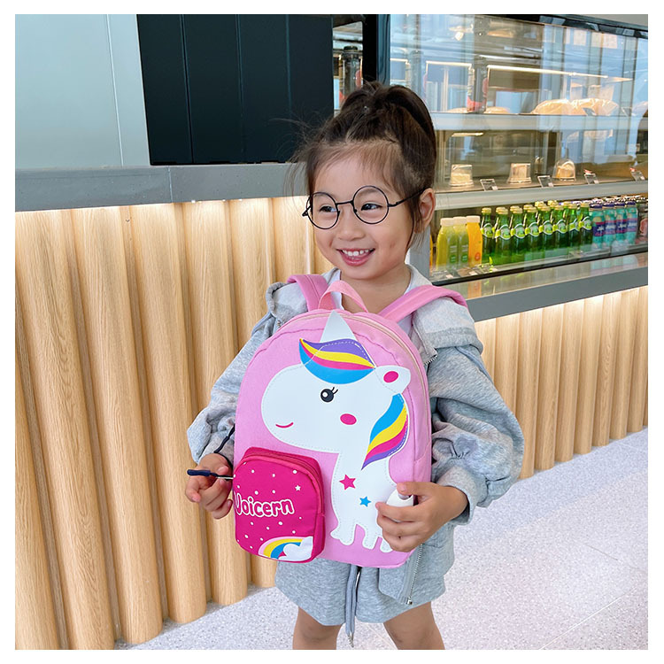 Bolsa de niños 2021 nuevo diseño de dibujos animados lindo animal mochila zoic niña kindergarten mochila bebé pequeña pic 4