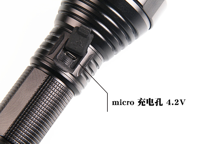 T40强光手电筒 铝合金跨境远射防水充电18650款P70超亮户外探照灯 pic 7
