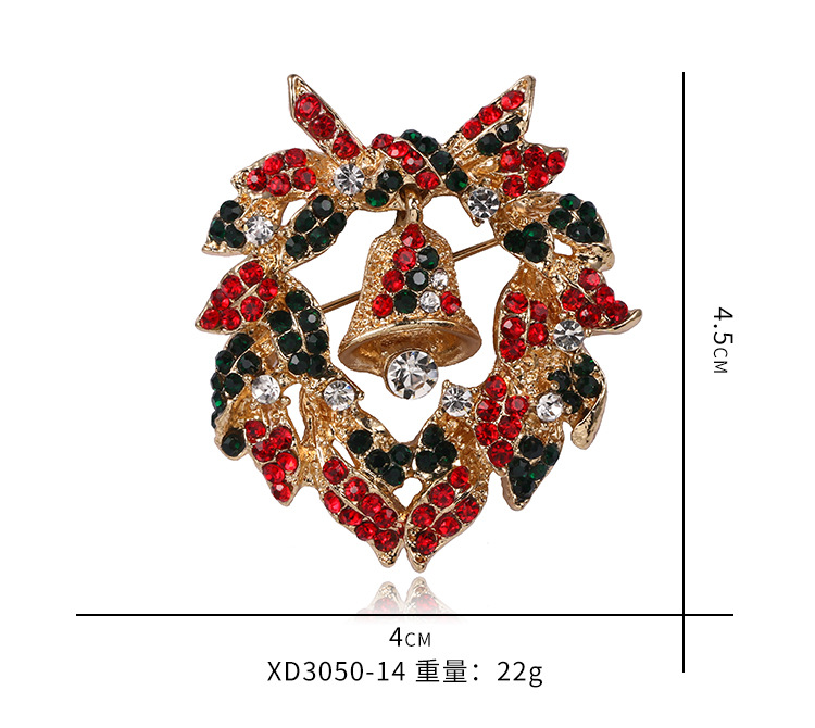 新款圣诞老人圣诞树胸针 复古合金衣服鞋帽配饰胸花 饰品别针详情17