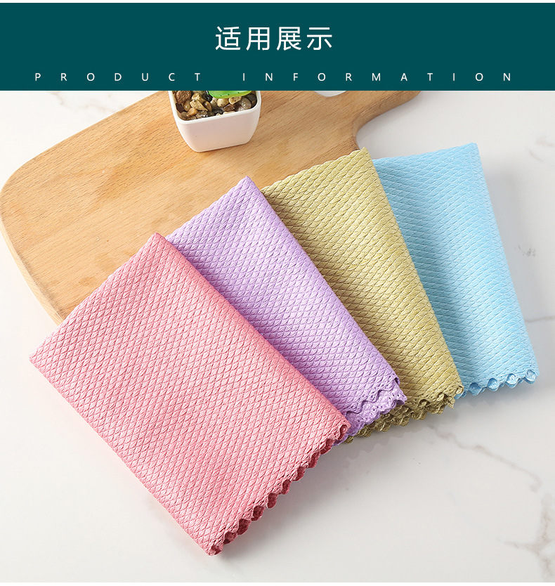 [LOVELY HOME] engrosamiento coral fleece paño para el hogar bechter antiadherente aceite paño perezoso limpieza de cocina fuerte absorbente toalla de vajilla toalla de limpieza paño bechter toalla de limpieza pic 5