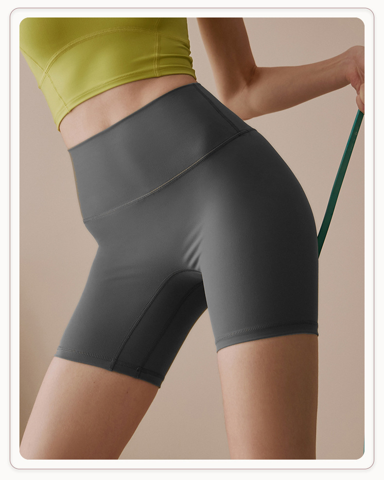 lulu sports shorts for women wholesale summer running sports anti-exposure base high-elasticity tight yoga three-inch pants for women pic 13