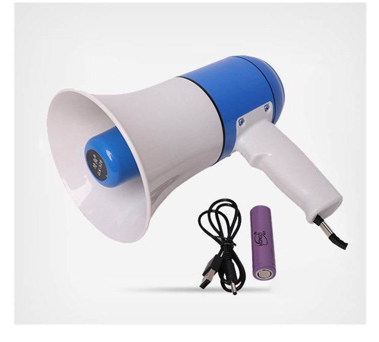 Handheld portable loudspeaker for 120-second recording, lithium battery street vending loudspeaker, outdoor publicity speaker pic 17
