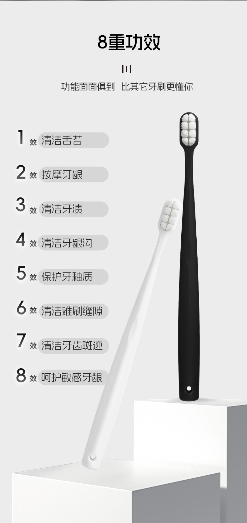 Antibacterial wide-head soft-bristled toothbrush, individual packaging gift box, toothbrush for home and hotel use, soft-bristled Sakura pic 15