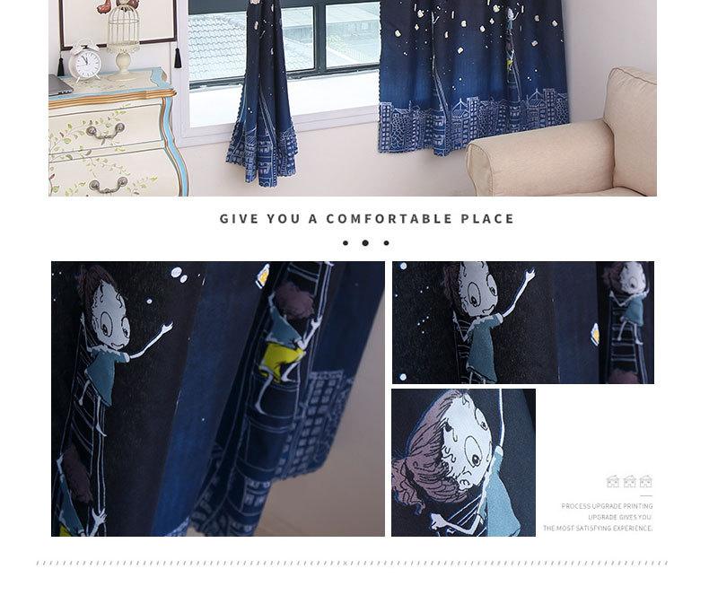Curtains for shading, bedroom shading, privacy protection, dormitory shading, inss wind new style, heat insulation, rental room shading pic 25