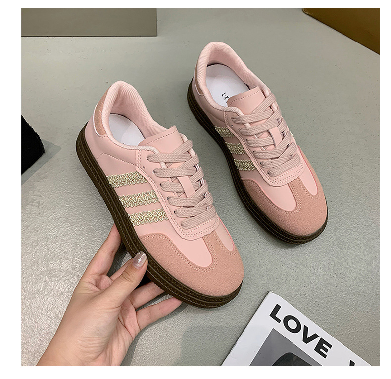 银色圆头德训鞋女款2024年秋季新款复古阿甘鞋软底轻便运动休闲鞋详情31