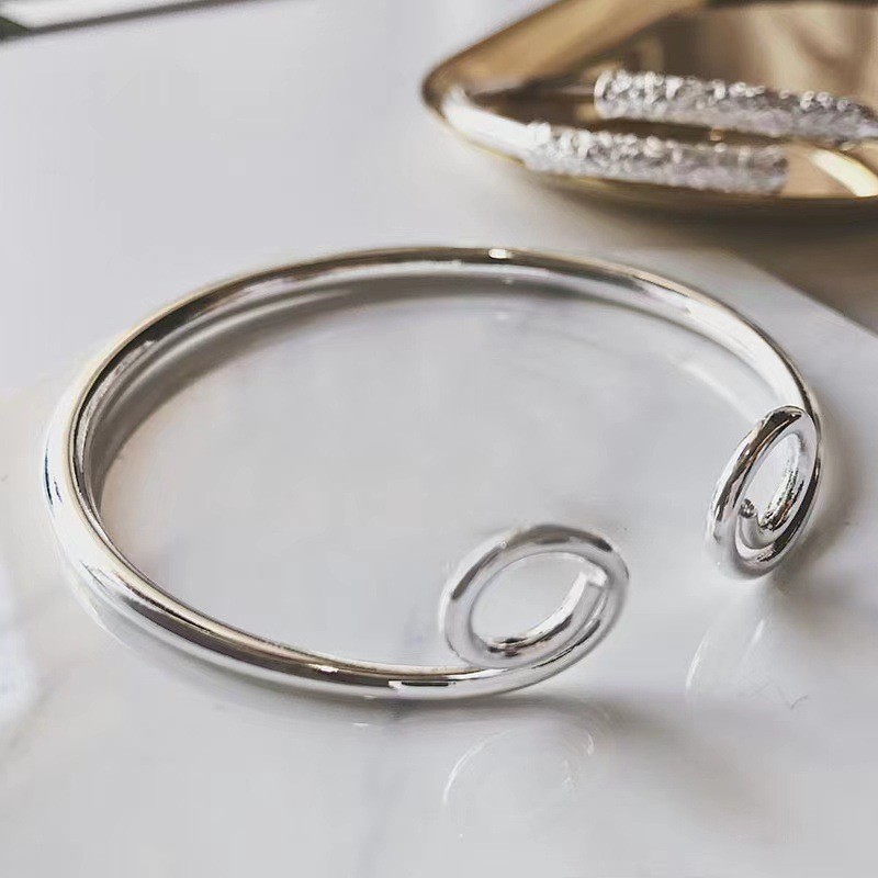Circular meteor shower silver-plated bracelet, a simple and youthful silver jewelry bracelet with an ins design sense for women, as a gift for your girlfriend pic 21