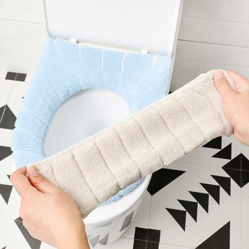 现货加厚马桶垫手提款马桶坐垫针织保暖可水洗通用马桶圈坐便套详情18