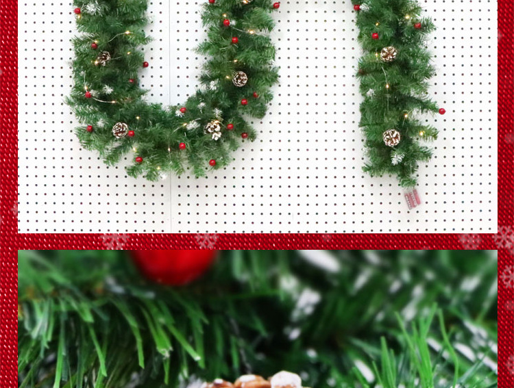 2.7-meter Christmas decorative rattan, encrypted luxury Christmas ornaments, rattan hanging ornaments for hotels, shopping malls and bars pic 42