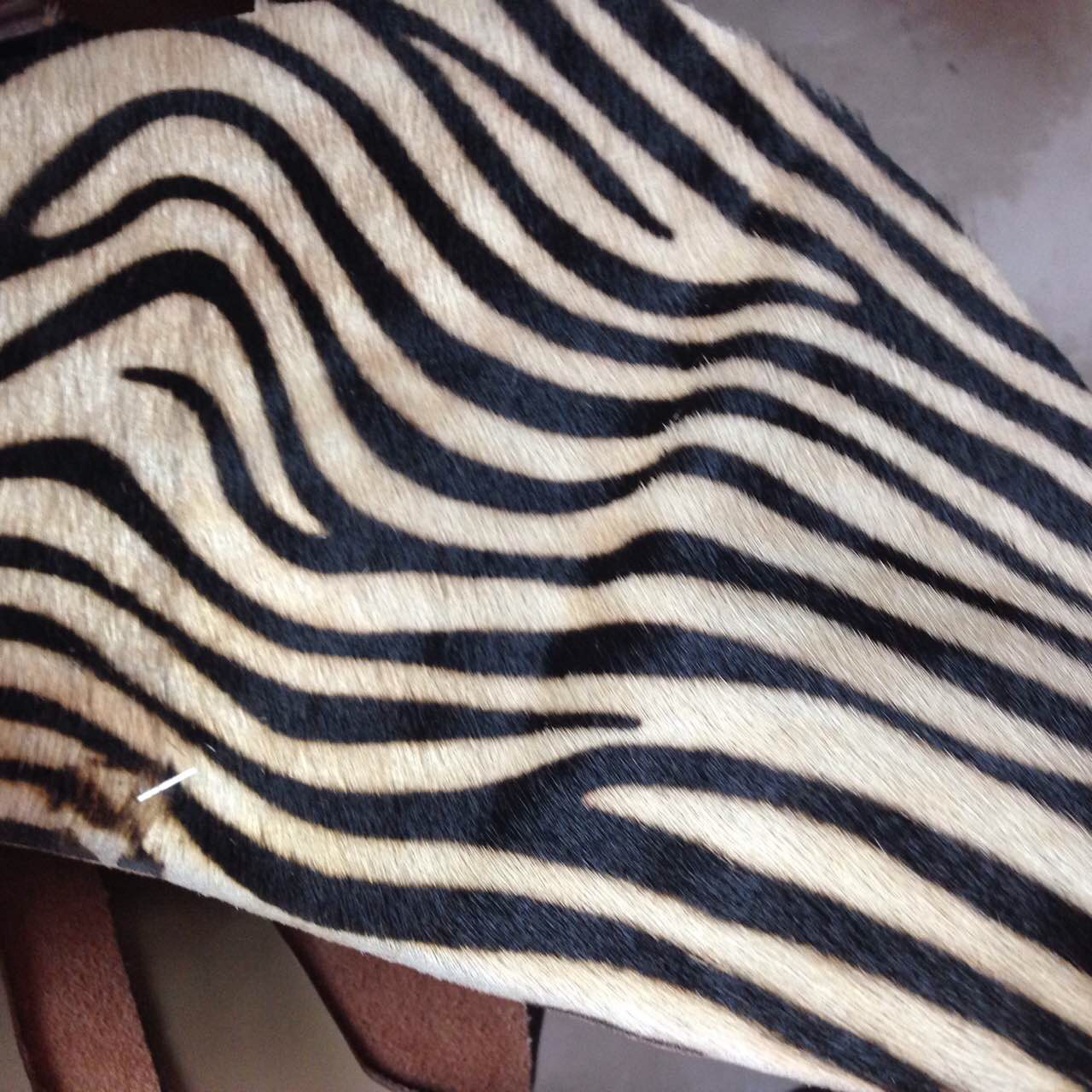 Yiwu genuine horse hair, horse leather, leopard print, zebra, cow, thousand bird print, horse hair, single color, multicolored horse skin, gilded version pic 8