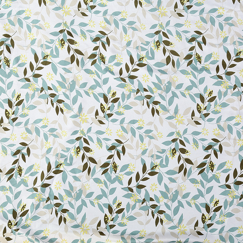 New satin chiffon printed fabric with small floral plain weave chiffon and silk-like dress and pajama printed fabric pic 26