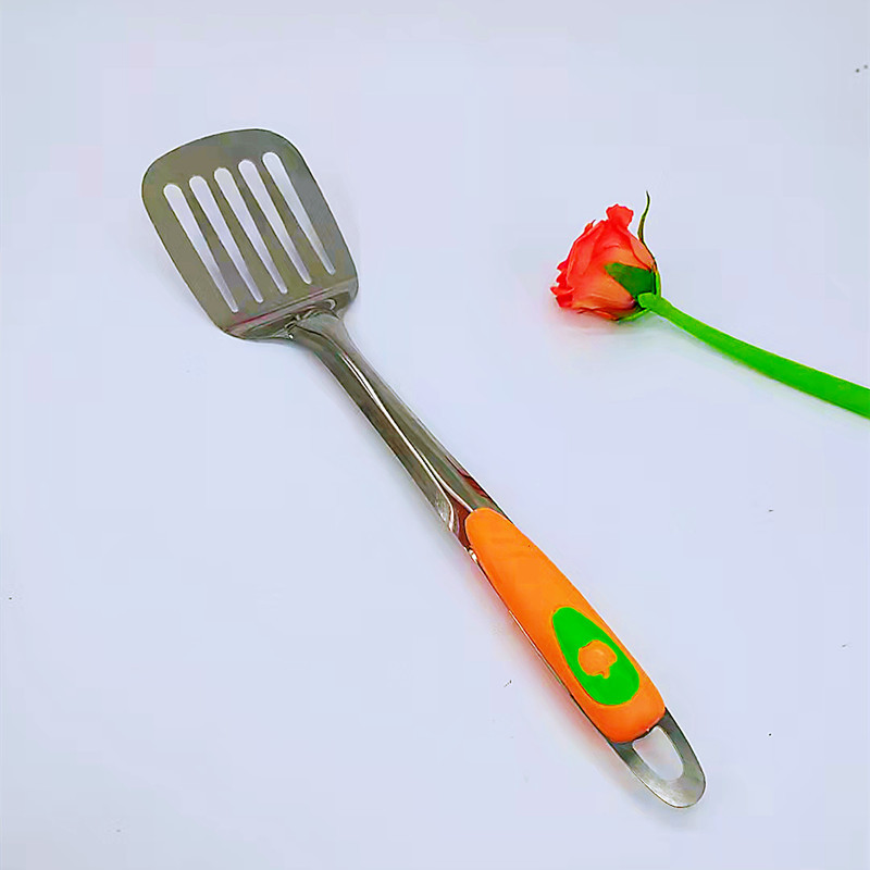 Factory direct sales of large stainless steel soup spoons, large rice spoons, large strainers and spatulas, and wholesale kitchenware pic 2