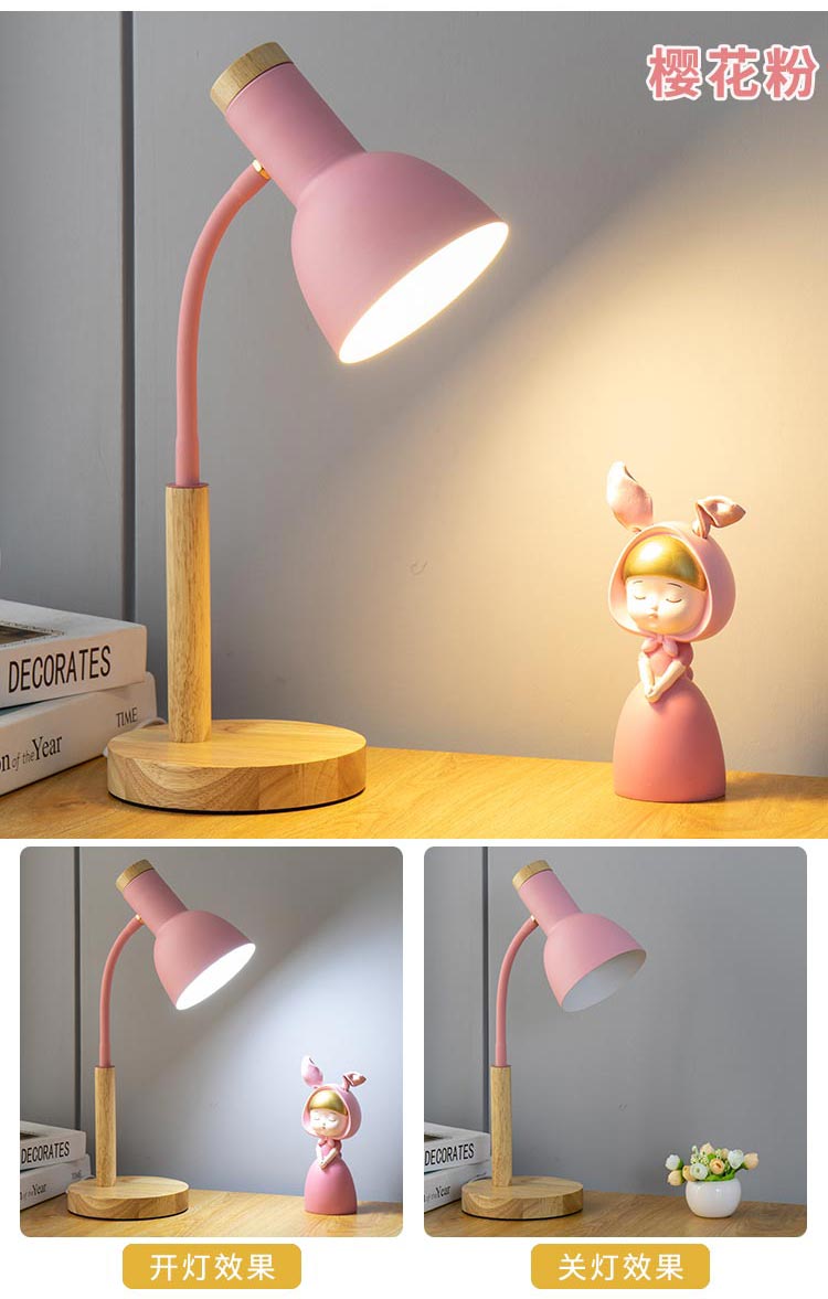 led reading desk lamp, eye-protecting desk for study, plug-in bedside lamp for college student dormitories, bedroom home use pic 12