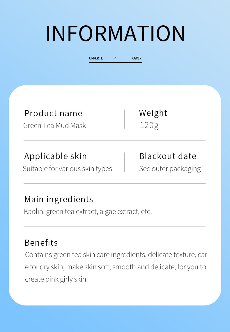 All-english SADOER Cleansing Mask 100g Cranberry, ginger and green tea application type cross-border export wholesale pic 4
