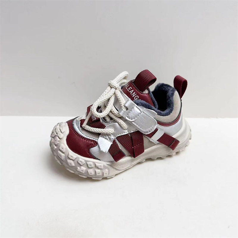 2024冬季新款小儿童鞋男女小童加绒保暖鞋1-3岁宝宝舒适运动鞋潮详情11