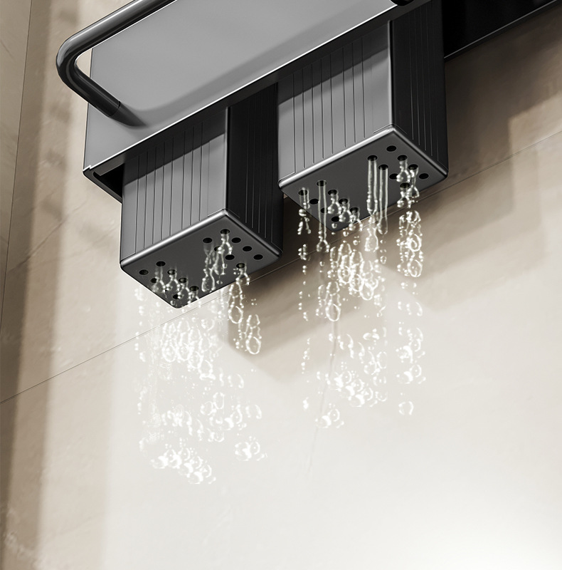 Multi-functional kitchen knife rack and storage rack 筷笼 integrated knife storage rack, wall-mounted household chopstick holder without drilling pic 19