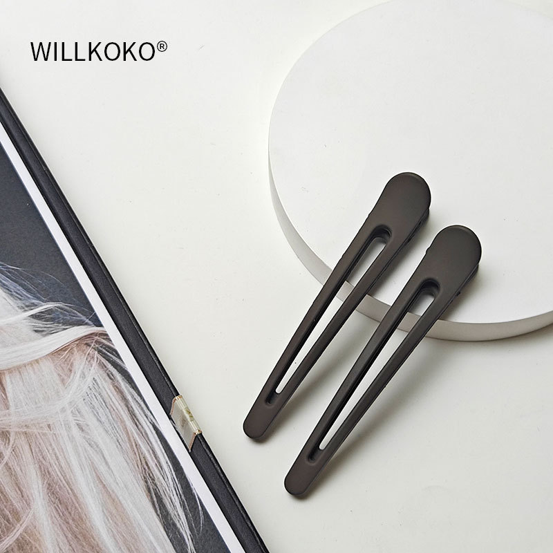 Hairpins for women: Seamless bangs on the forehead, a perfect tool for organizing loose hair at the back of the head, a one-line duckbill clip, hairpin clips, and headwear pic 10