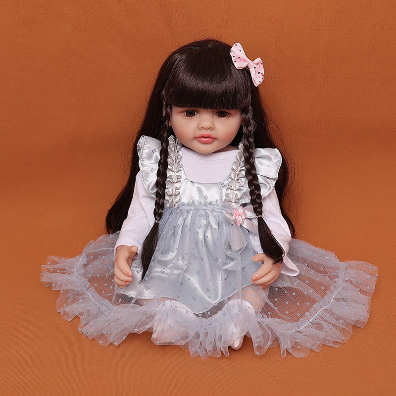 仿真重生娃娃洋娃玩具儿童婴儿宝宝女孩睡眠软胶换装公主跨镜出口详情6