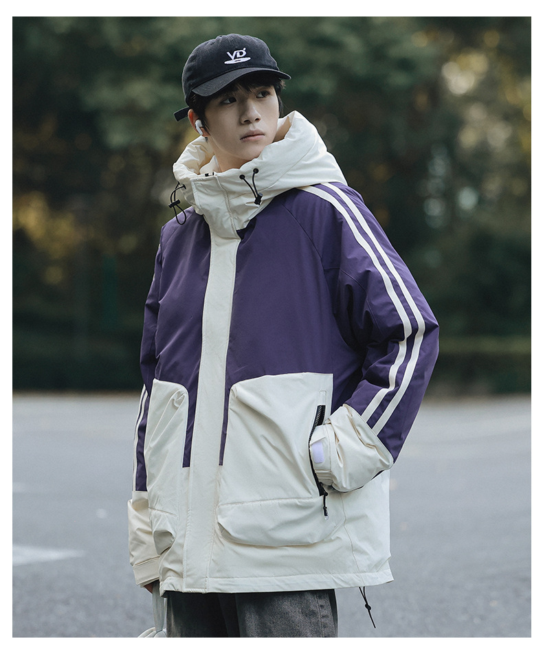 羽绒服男女同款短款冬季潮连帽外套装冬季新款加厚保暖高级感上衣详情22