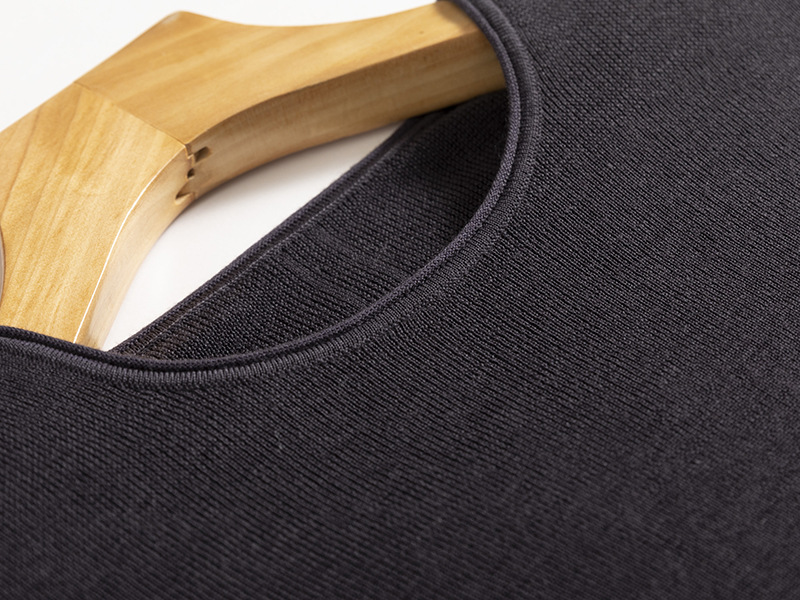 Early autumn machine-washable Yangzi yarn seamless one-piece 18-needle 100. Wool round-neck knitted sweater for women, slimming and shaping top pic 18