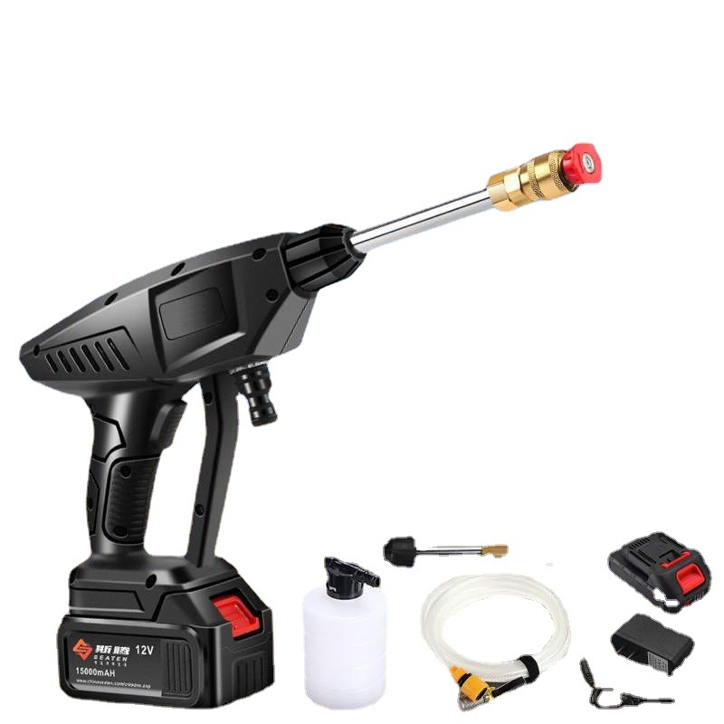 Household high-pressure telescopic water pipe car wash water set, multi-functional garden water gun, Lin Yuan outdoor car wash water pipe pic 1