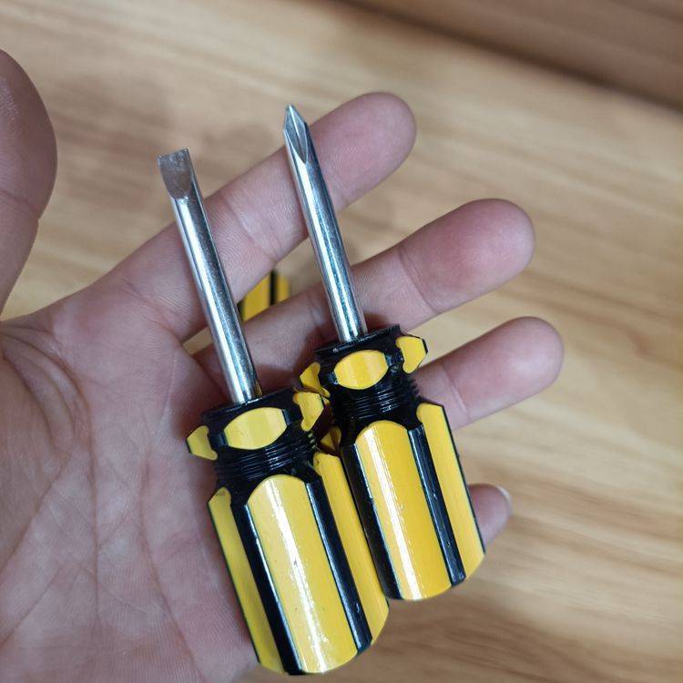 Yellow small radish head screwdriver, flat-head screwdriver, yellow handle screwdriver, screwdriver, hardware repair tools pic 11