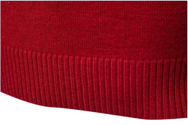 High-neck sweater for men, Korean-style slim-fit sweater, lapel woolen sweater for men, thick base knitted sweater for export pic 36