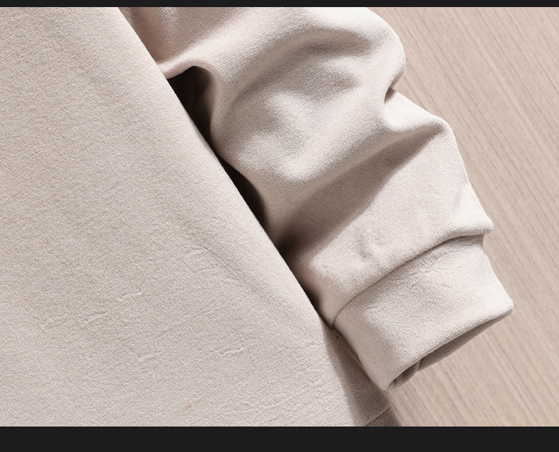 2022 Autumn/Winter new double-sided German fleece long-sleeved T-shirt for men, Korean-style trendy fleece hoodie, casual top for men pic 36