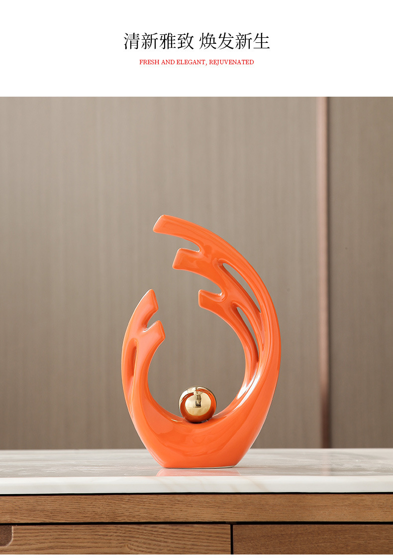 Modern, simple and fashionable design ornaments, creative and light luxury living room TV cabinet, shoe cabinet, entrance hall and antique display stand decoration and arrangement pic 1